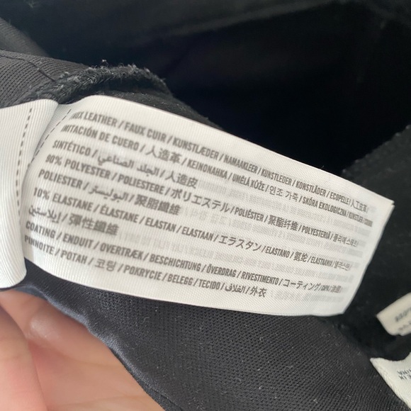 Abercrombie The 90's Straight Ultra High Rise Curve Love Leather Pants Size 27 - Picture 7 of 7